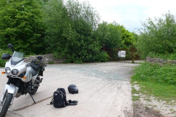 Bike kitted up in Wales (without panniers)