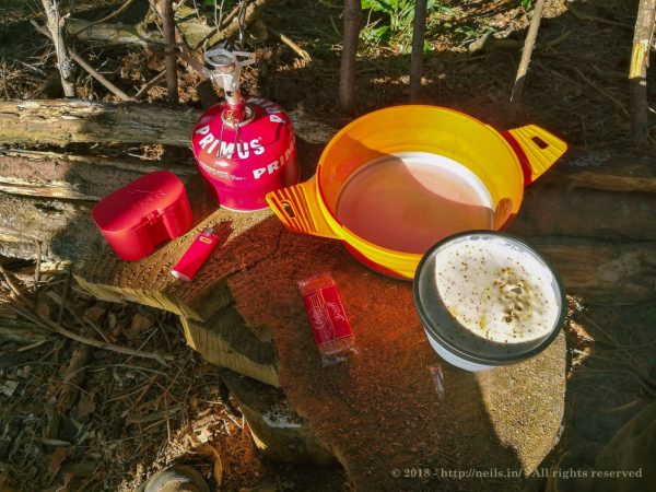 Camp Breakfast at Lac Pavin