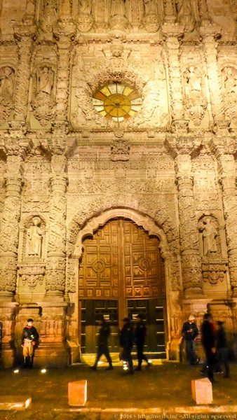 Entrance to the cathedral of Zacatecas