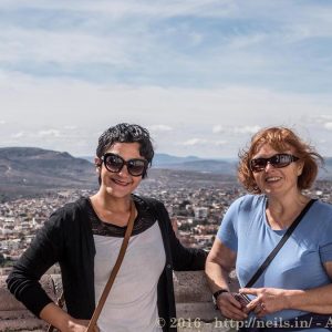 Rosa and Mum at the Cerro de la Bufa