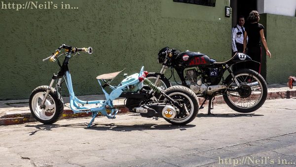 Some weird looking bikes in San Cristobal