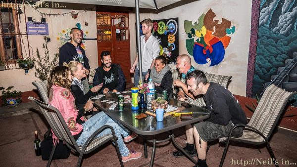 A night of laughter and silliness in the hostel
