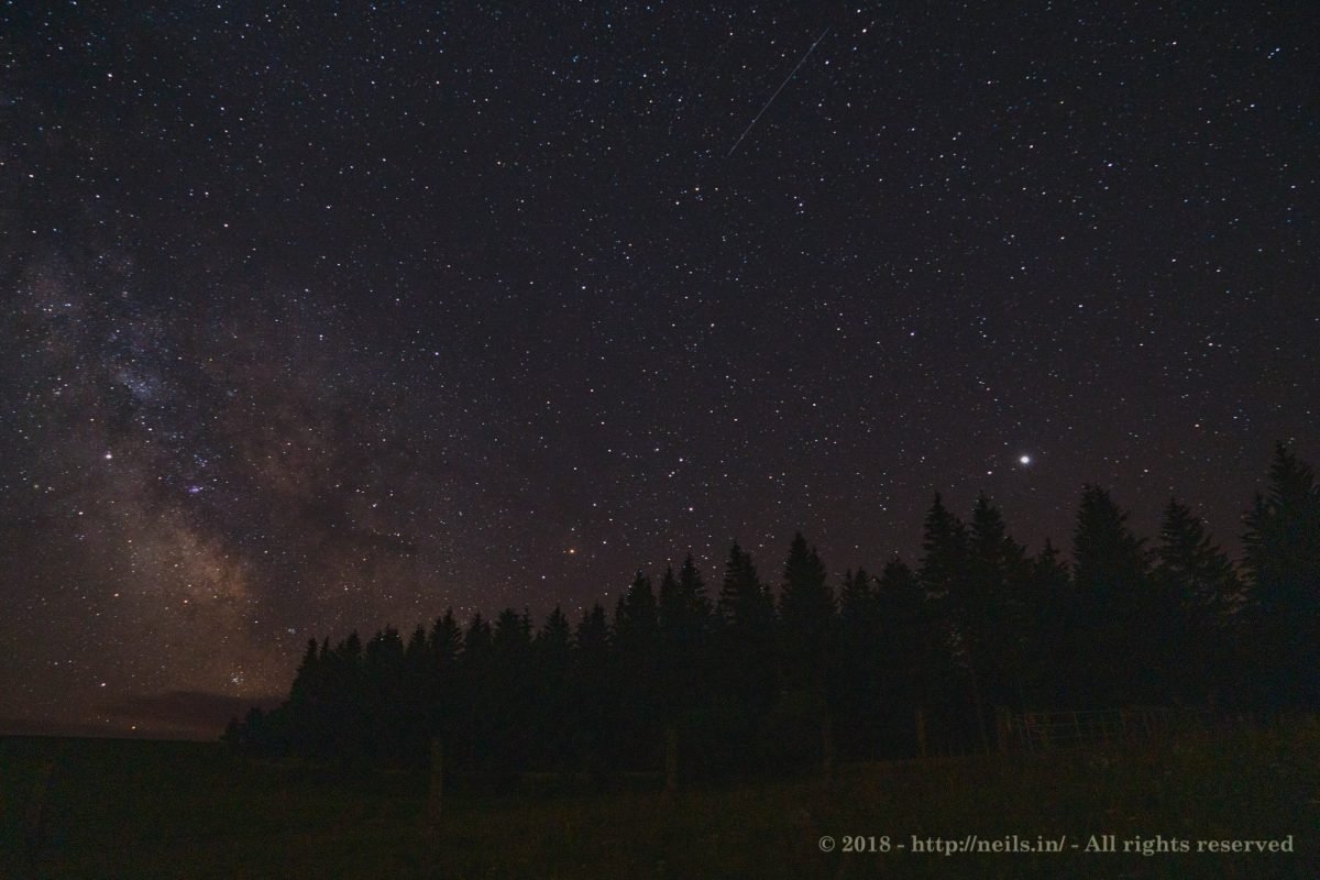 Second shot of the sky with the Milky Way
